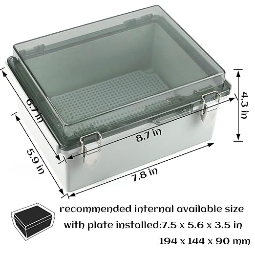 Sunnyglade ABS Plastic Dustproof Waterproof IP65 Junction Box Universal Durable - Image 4