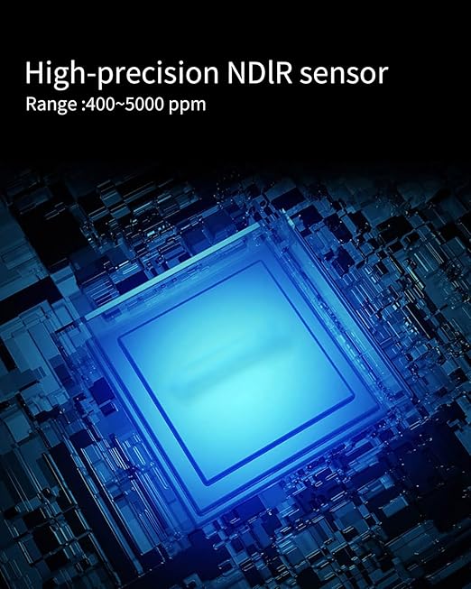 Portable CO2 Detector, High-Precision NDIR Sensor Meter, Indoor CO2 Monitor - Image 3