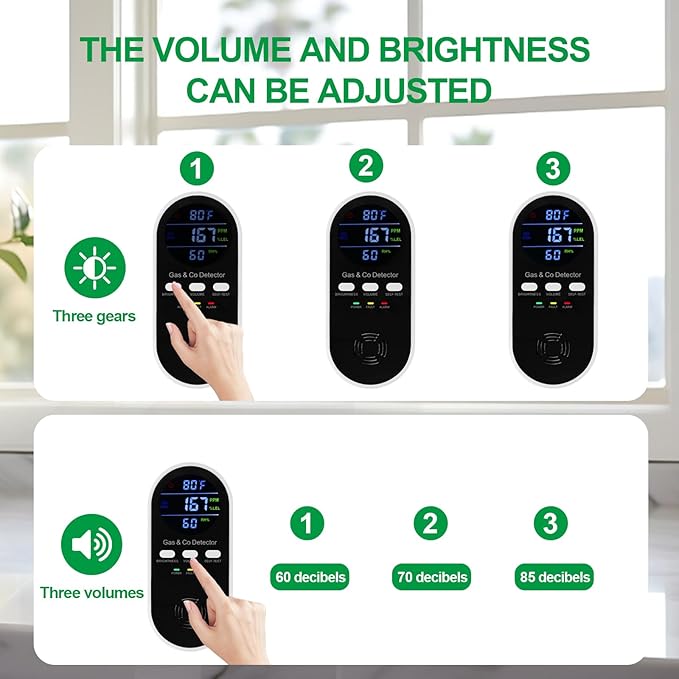 5-in-1 Combination Gas & Carbon Monoxide Detector - Image 6