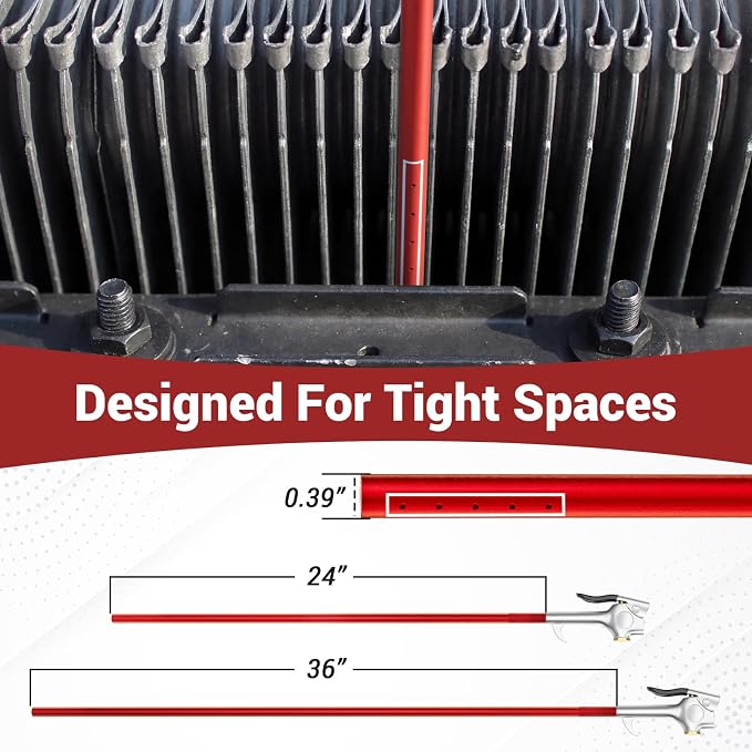 36" Air Filter, Radiator Cleaning Wand – Flat, Tight-Space Design - Image 5