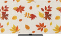 Autumn Orange Maple Leaves Falling Indoor TV Cover, Elastic TV Screen Protector by Unknown