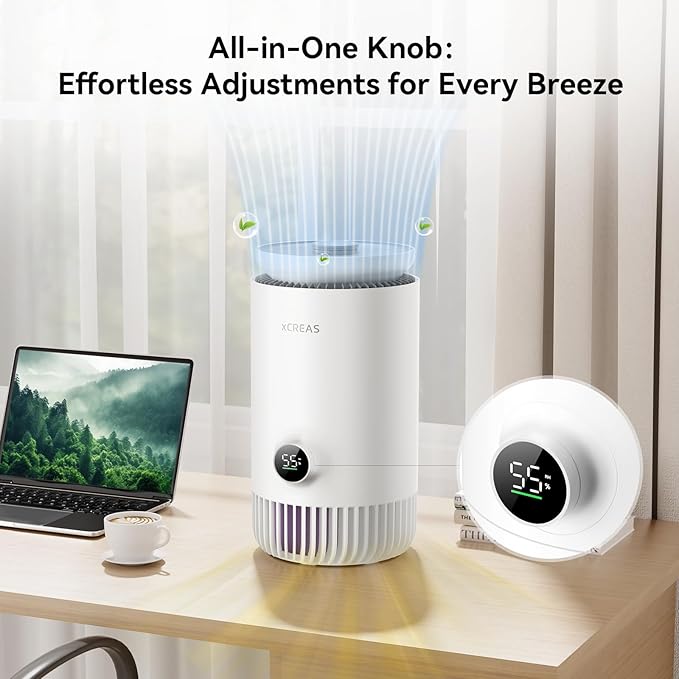 Humidifier and Air Purifier in One, Evaporative Humidifier and HEPA Air - Image 7