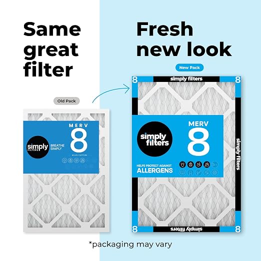 Simply 12x24x1 Air Filter, MERV 8, 8 Pack, - Image 3