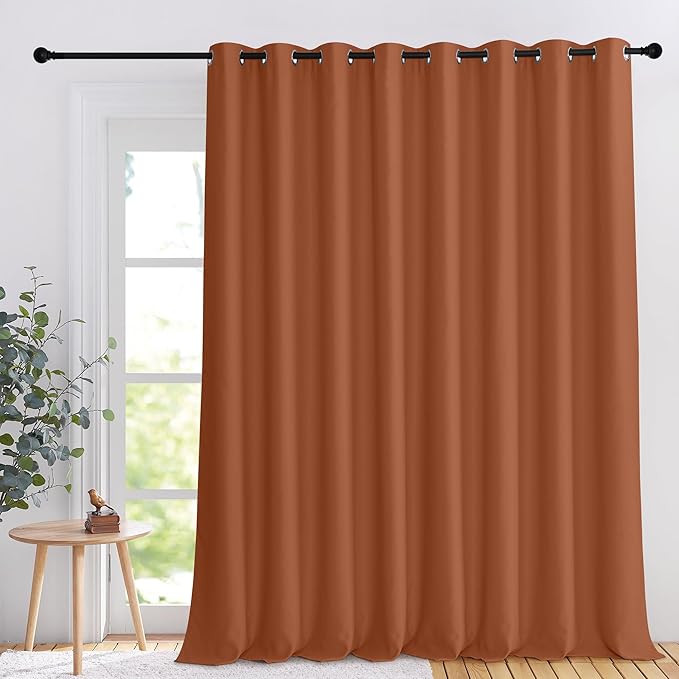 NICETOWN Patio Door Curtain for Bedroom Darkening, Grommet Light & Heat by NICETOWN