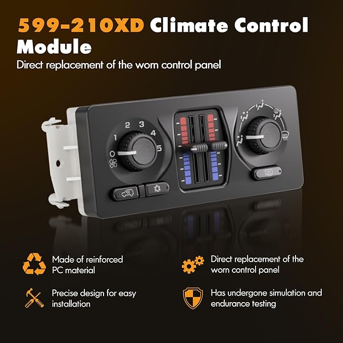 599-210XD Climate Control Module AC Heater HVAC Panel Compatible - Image 4