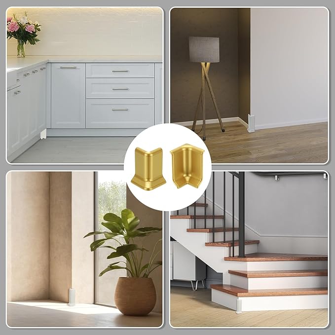 uxcell Self Adhesive Baseboard Corner Blocks, 2.2 Inch Wall Edge Corner - Image 7