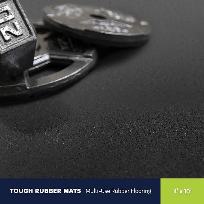 Flooring Inc's 1/4" Thick Tough Rubber Flooring Roll | Flexible Recycled Rubber - Image 2