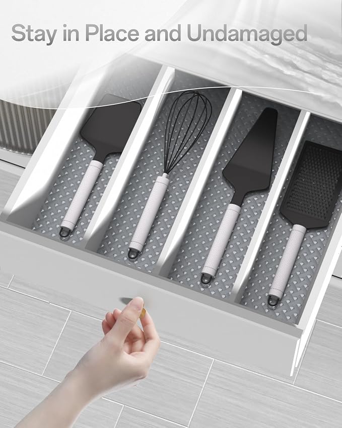 Shelf and Drawer Liner for Kitchen Cabinet, Non-Adhesive 12in x 120in - Image 8