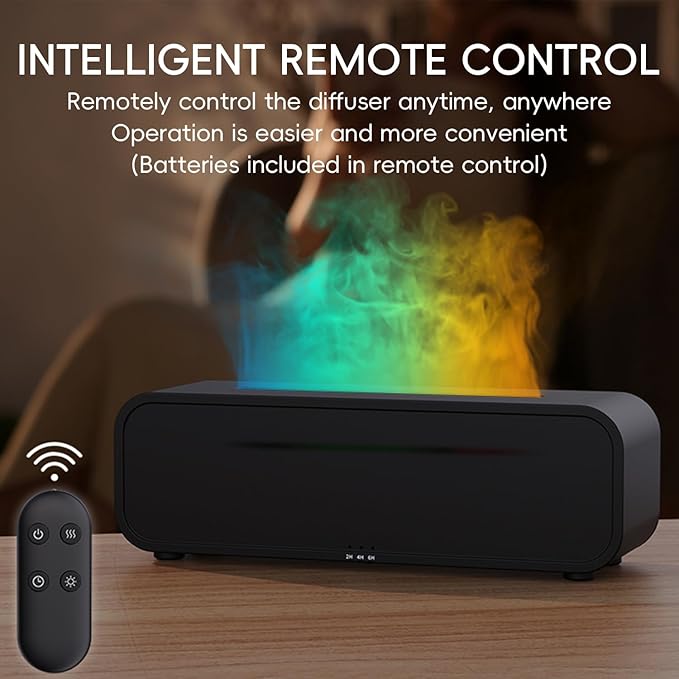 Essential Oil Diffuser, Flame Fire Oil Diffuser, 250ml Cool Mist Aromatherapy - Image 6