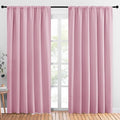 NICETOWN Living Room Curtains, Rouge Pink, 1 Pair, 70 x 84-inch, Home by NICETOWN