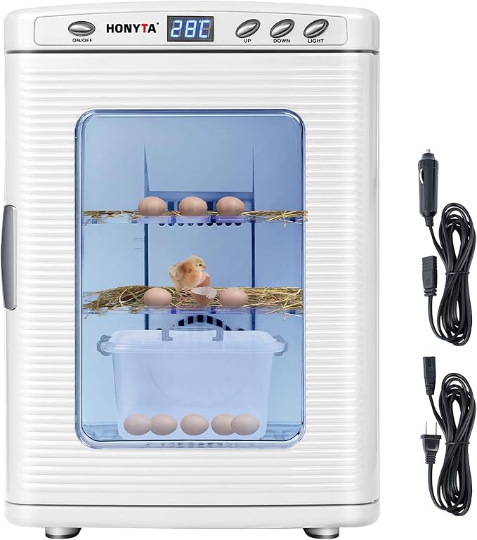 RYFT Incubators for Hatching Eggs, 25L Portable Reptile Scientific Lab Incubator by RYFT