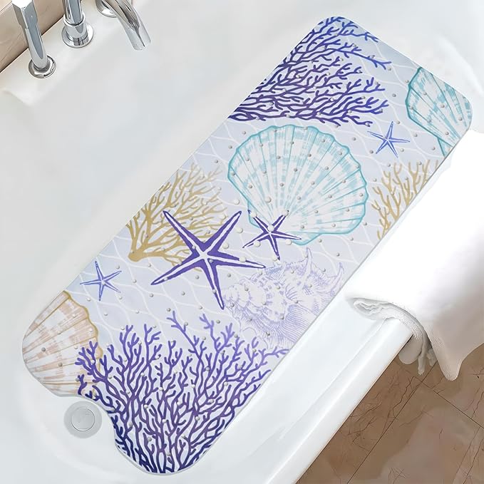 Ocean Bathtub Mat Non Slip, Cute Baby Bath Mat by Unknown