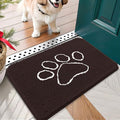 OLANLY Dog Door Mat for Muddy Paws 24x16, Paw Print Design, Absorbs Moisture by OLANLY