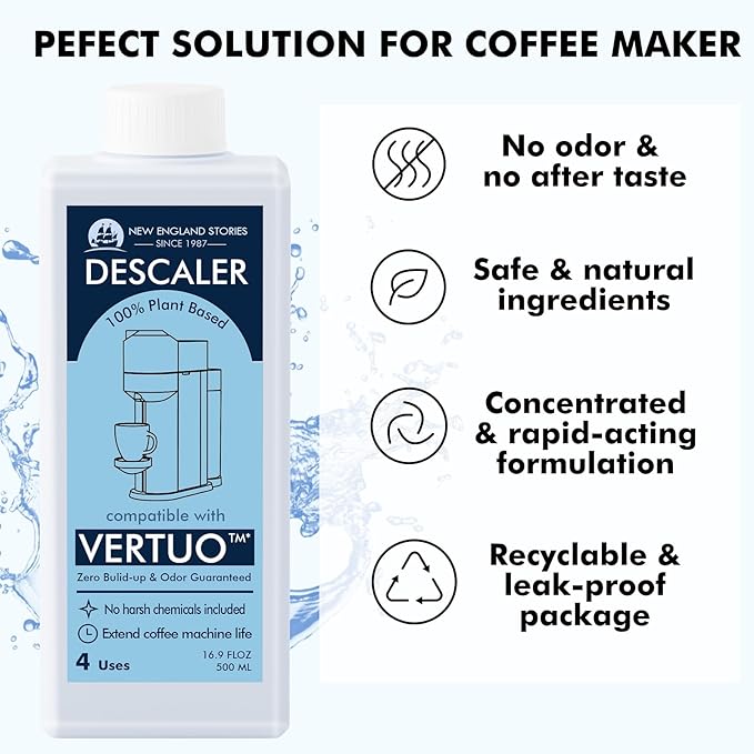 Nespresso Compatible Descaling Solution, 2 Years 8 Total Uses Descaling Kit. - Image 5