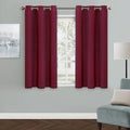 MYSKY HOME Blackout Curtain for Bedroom, Short Curtains for Kitchen Grommet by MYSKYHOME