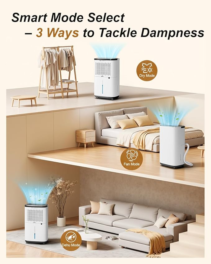 4800 Sq. Ft. Dehumidifier for Basement, 50 Pint Quiet Dehumidifiers for Home - Image 4
