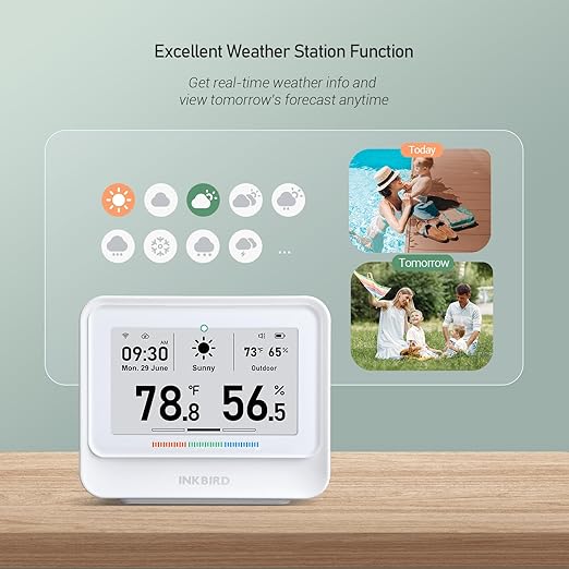 INKBIRD WiFi Thermometer Hygrometer, Temperature and Humidity Sensor - Image 6