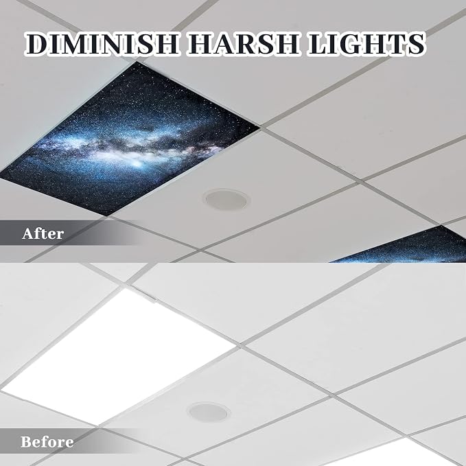 Hortsun 4 Pack 4 x 2 Feet Fluorescent Light Covers, Magnetic Light Filters - Image 3