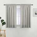 L.Z.E Non-See-Through Privacy Curtains 63 Inch Length 2 Panels Set, Rod Pocket by LZE