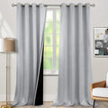 BGment Light Grey Blackout Curtains 95 Inches Long 2 Panels Set by BGment