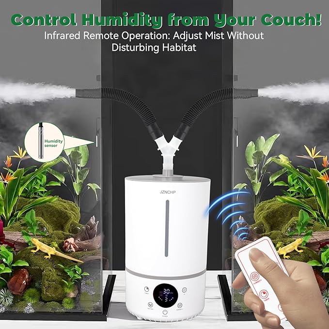 Humidifier for plants, Reptile fogger, Dual Tank Mode & Dual Probes - Image 4