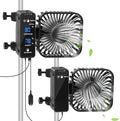 2-Pack 4” Grow Tent Fan With Temperature And Humidity Meter, Automatic Humidity by DAOTAILI