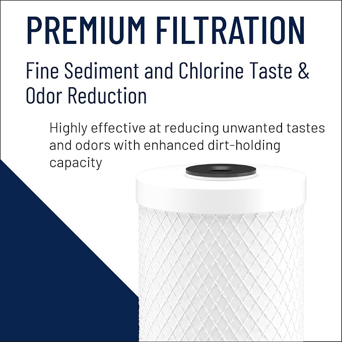 Pentair Pentek CBC-10 Under-the-Counter Carbon Water Filter, Carbon Block - Image 6