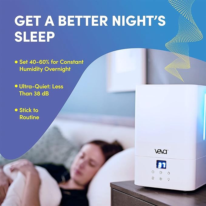 VEVA Humidifiers for Bedroom Large Room 4.5L, Cool Mist Water Vaporizer - Image 9