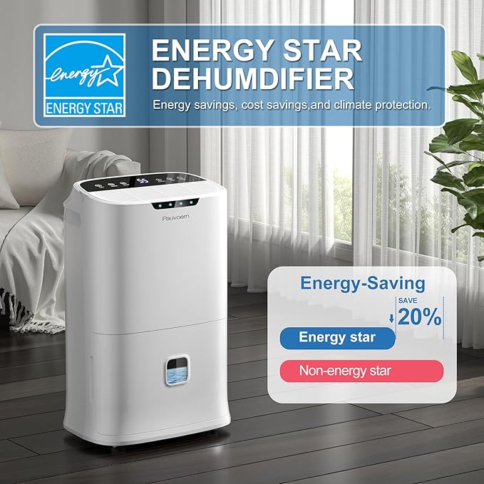 Energy Star 2024 Dehumidifier for Basement & Home, 90 Pint Smart Wi-Fi Control - Image 2