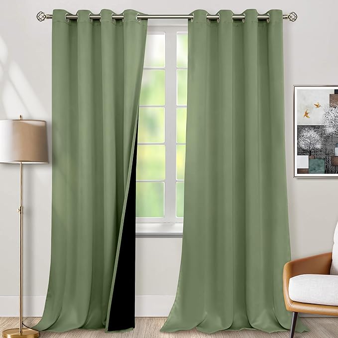 BGment Blackout Curtains 95 Inches Long 2 Panels Set by BGment