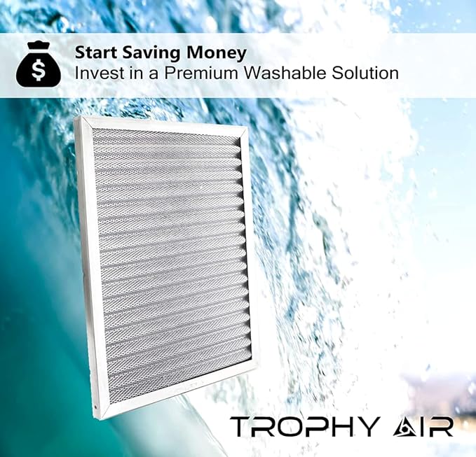 20x20x1 | Trophy Air | Merv 8 | Washable Furnace Filter | Lifetime HVAC & - Image 5