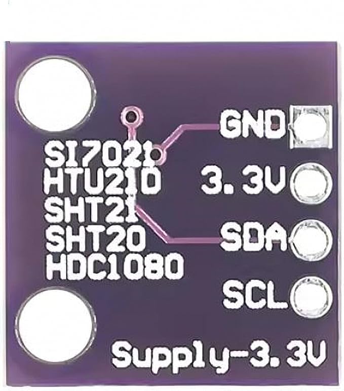 2pcs GY-213V-HDC1080 High-Precision Temperature Humidity Sensor Module Humidity - Image 3