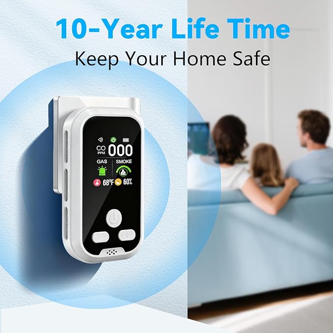6-in-1 Carbon Monoxide Detector Combo - Image 7