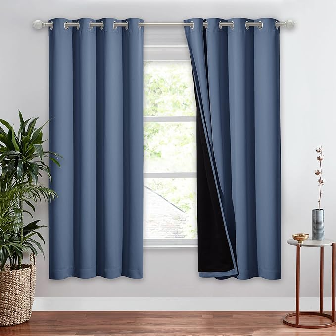 NICETOWN Room Warming Full Shade Curtain Panel, Energy Smart & Noise Blocking by NICETOWN