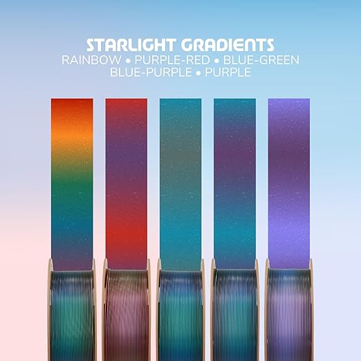 Polymaker Panchroma Gradient Starlight PLA Purple 3D Printing Filament - Image 4