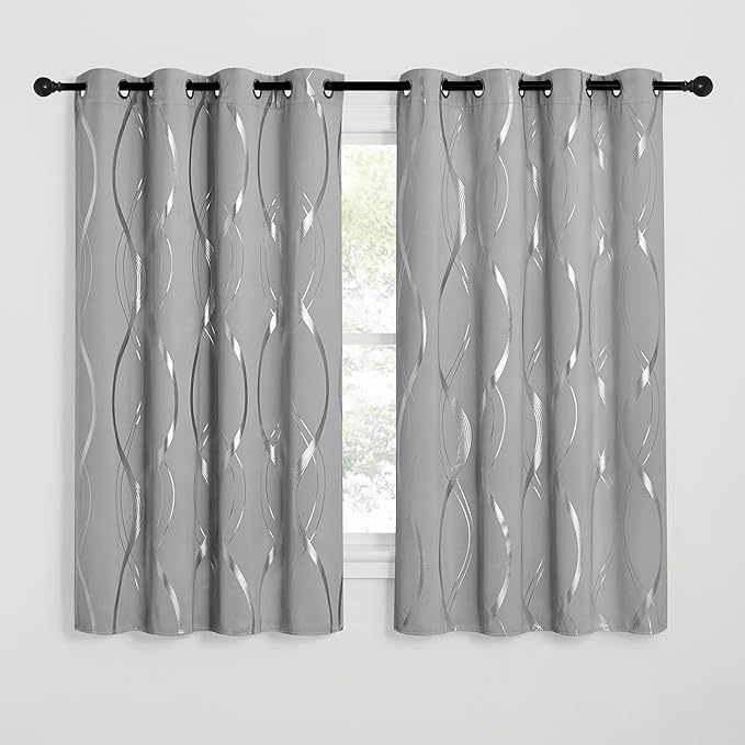 NICETOWN Blackout Curtains 63 inch Length 2 Panels - Image 2