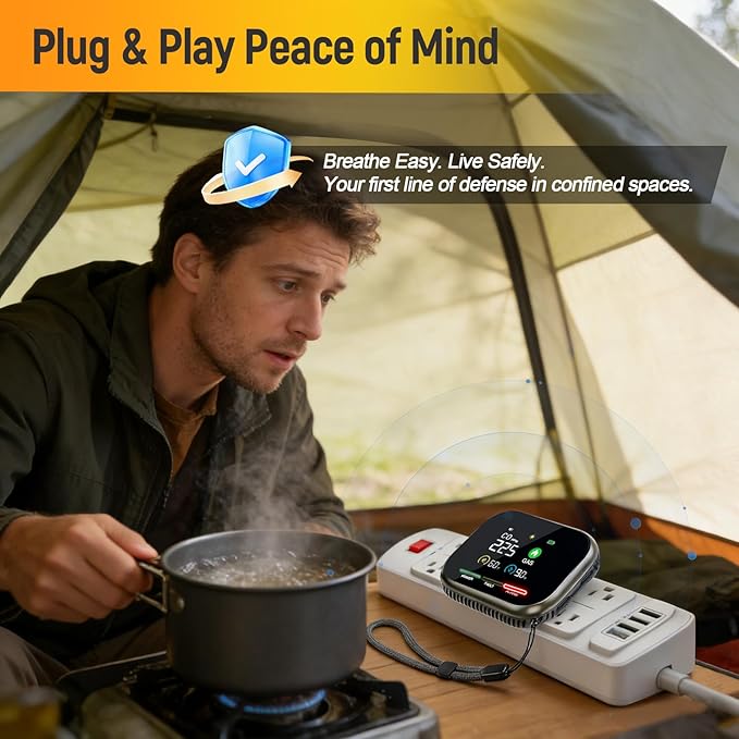 Upgraded Carbon Monoxide Detectors Plug in: Portable Natural Gas and Carbon - Image 4