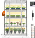 Bstrip Indoor Greenhouse with Grow Light, Plant Shelf with 4 Pack T8 Full by Bstrip