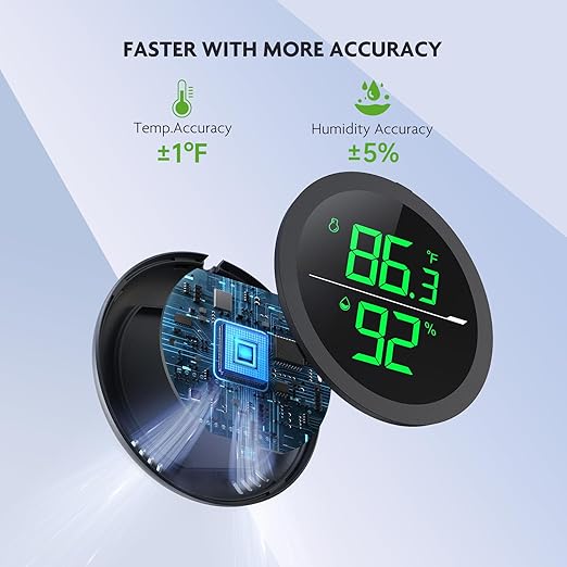 PAIZOO LED Digital Reptile Thermometer and Humidity Gauge Hygrometer - Image 3