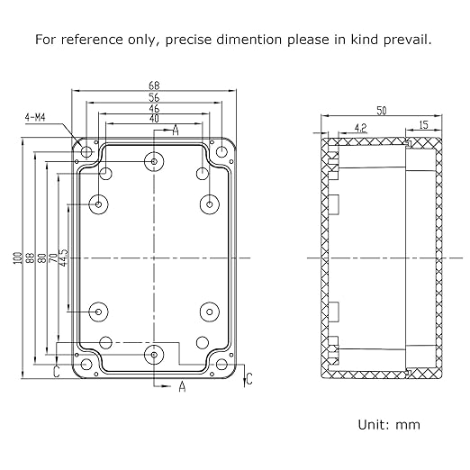 2 Pack Black Waterproof Plastic Project Box ABS IP65 Electronic Junction Box - Image 7