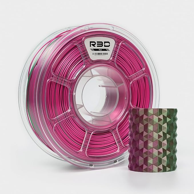 R3D Dual Color Silk PLA Filament, Co-Extrusion 3D Printer Filament 1.75mm by R3D