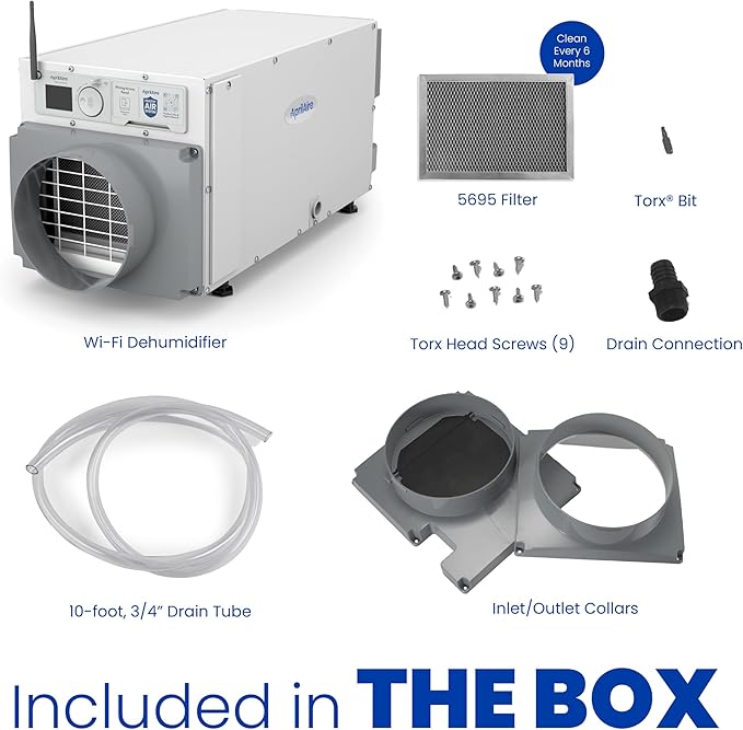 AprilAire E070W Smart Wi-Fi Crawl Space Dehumidifier, 70-Pint Commercial - Image 2