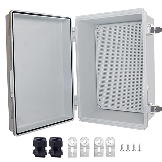 Outdoor Waterproof Box, IP67 ABS Junction Box Electrical Enclosure by LuSumtly