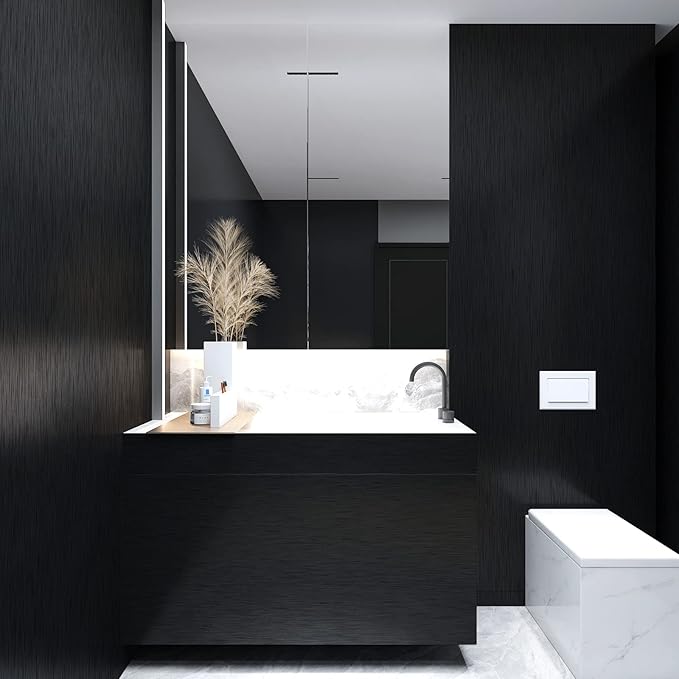 CRE8TIVE Brushed Black Stainless Steel Contact Paper Peel and Stick Thick - Image 6