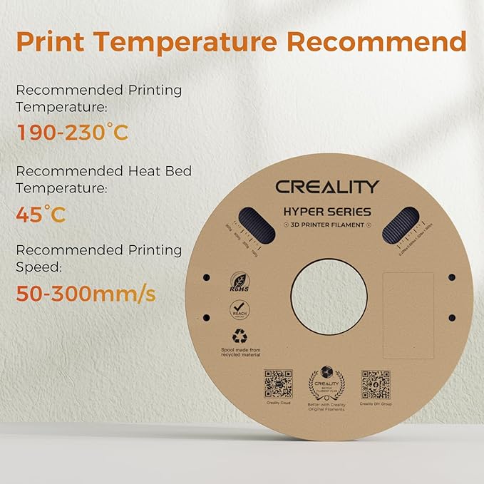 Creality PLA Carbon Fiber Filament 1.75mm, Hyper PLA-CF 3D Printer Filament - Image 5