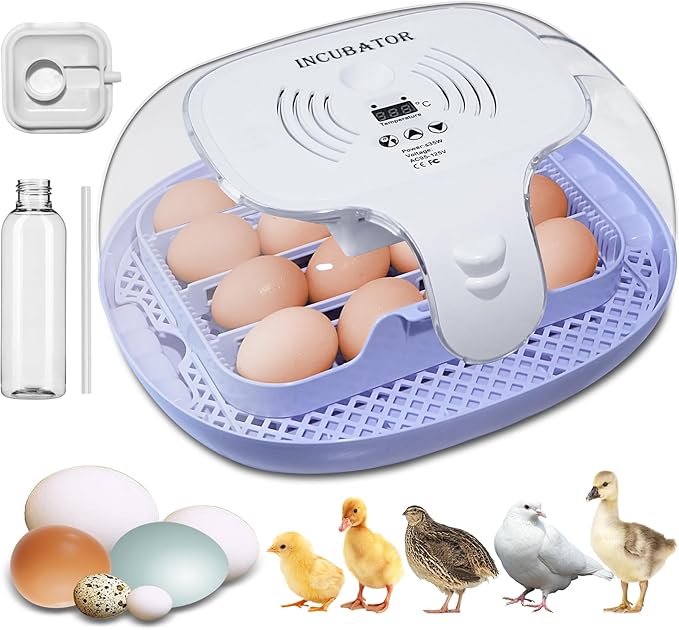 16 Egg Incubator with Automatic Egg Turning and Humidity Control, 360 Degree by Unknown