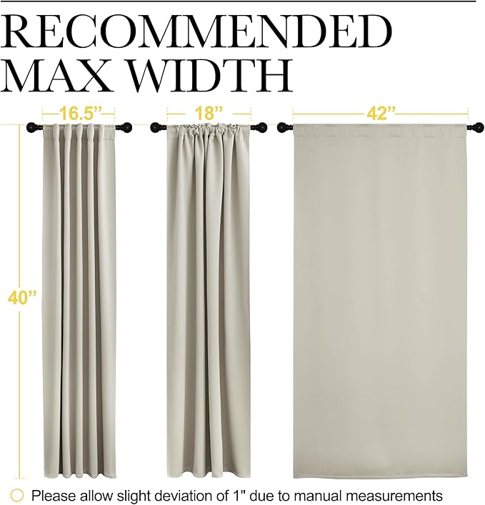 NICETOWN Blackout Curtains Window Drapes - Image 7