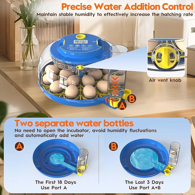 Incubator for Hatching Eggs-18 Egg Incubator - Image 3