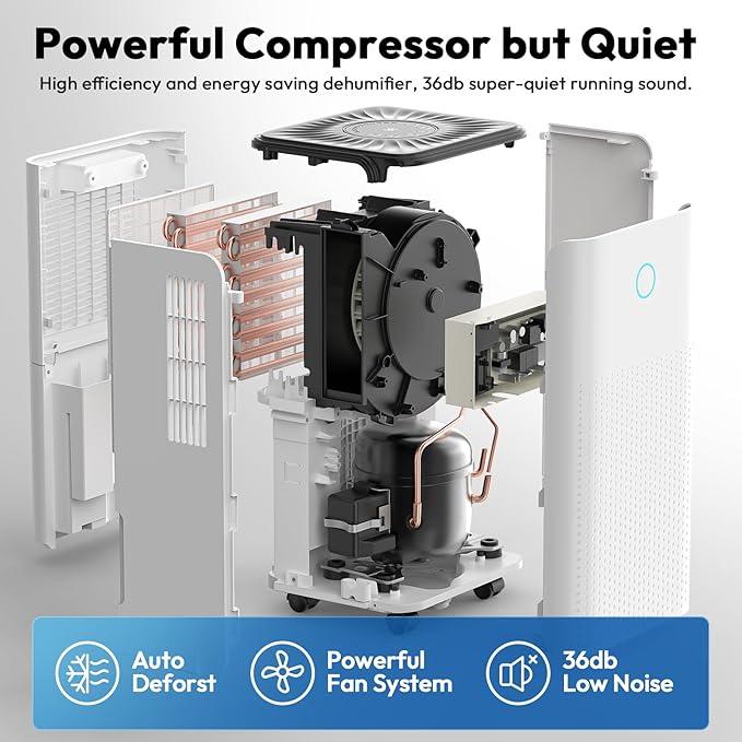 2000 Sq.ft Dehumidifier for Basement, LUKO 30 Pint Dehumidifier - Image 6
