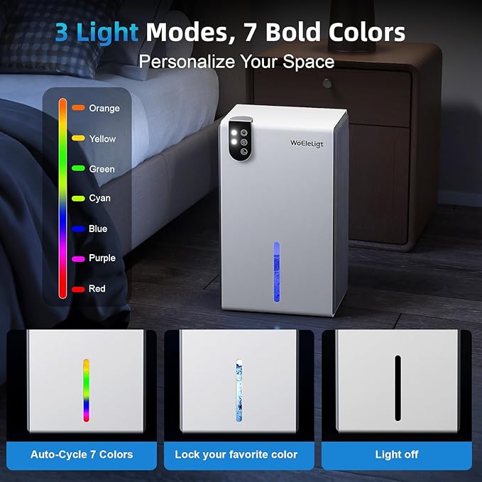 Dehumidifier for Home Small Dehumidifiers for Basement, Auto Shut-Off, Sleep - Image 6